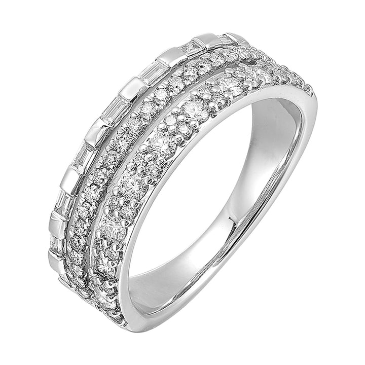 14Kt White Gold Diamond 3/4Ctw Ring