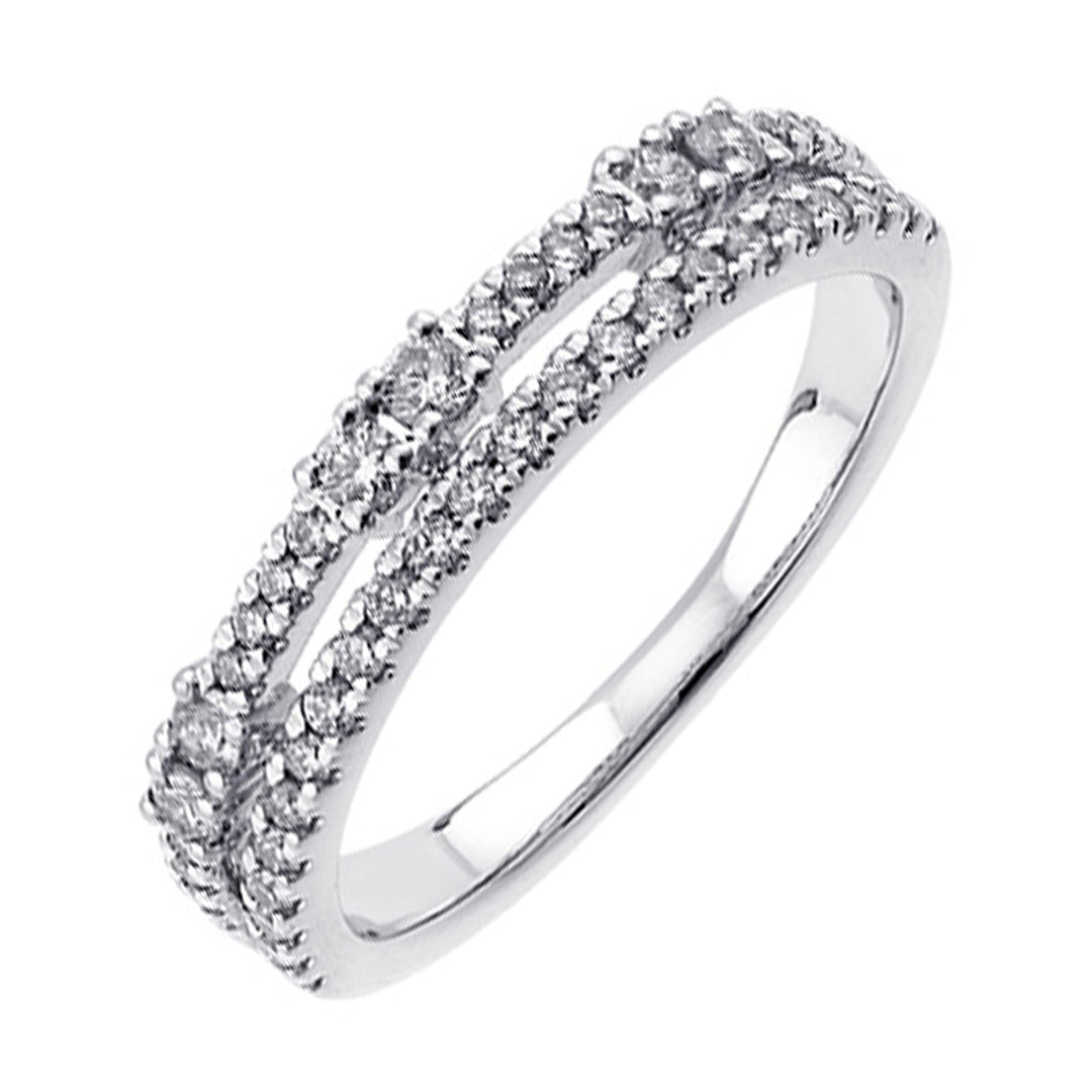 14Kt White Gold Diamond 3/8Ctw Ring