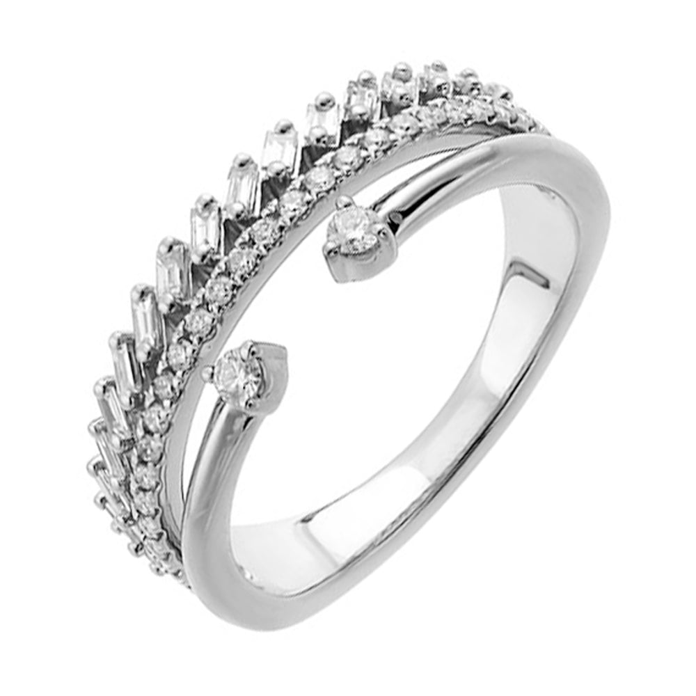 14Kt White Gold Diamond 3/8Ctw Ring