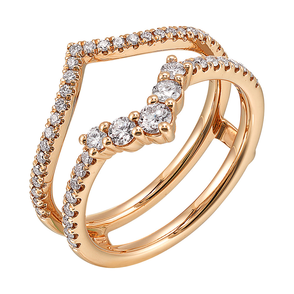 14Kt Rose Gold Diamond 1/2Ctw Ring