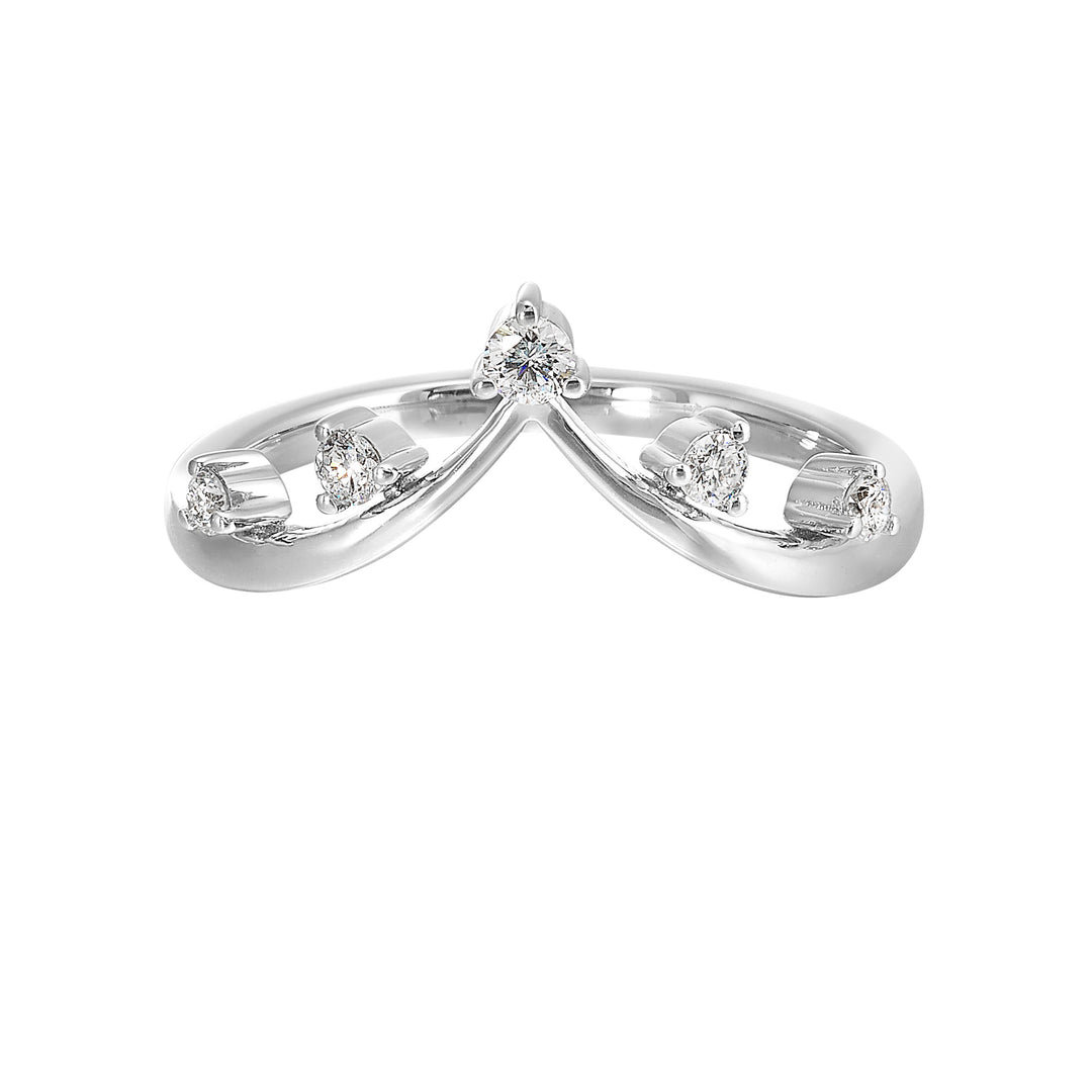 14Kt White Gold Diamond 1/7Ctw Ring