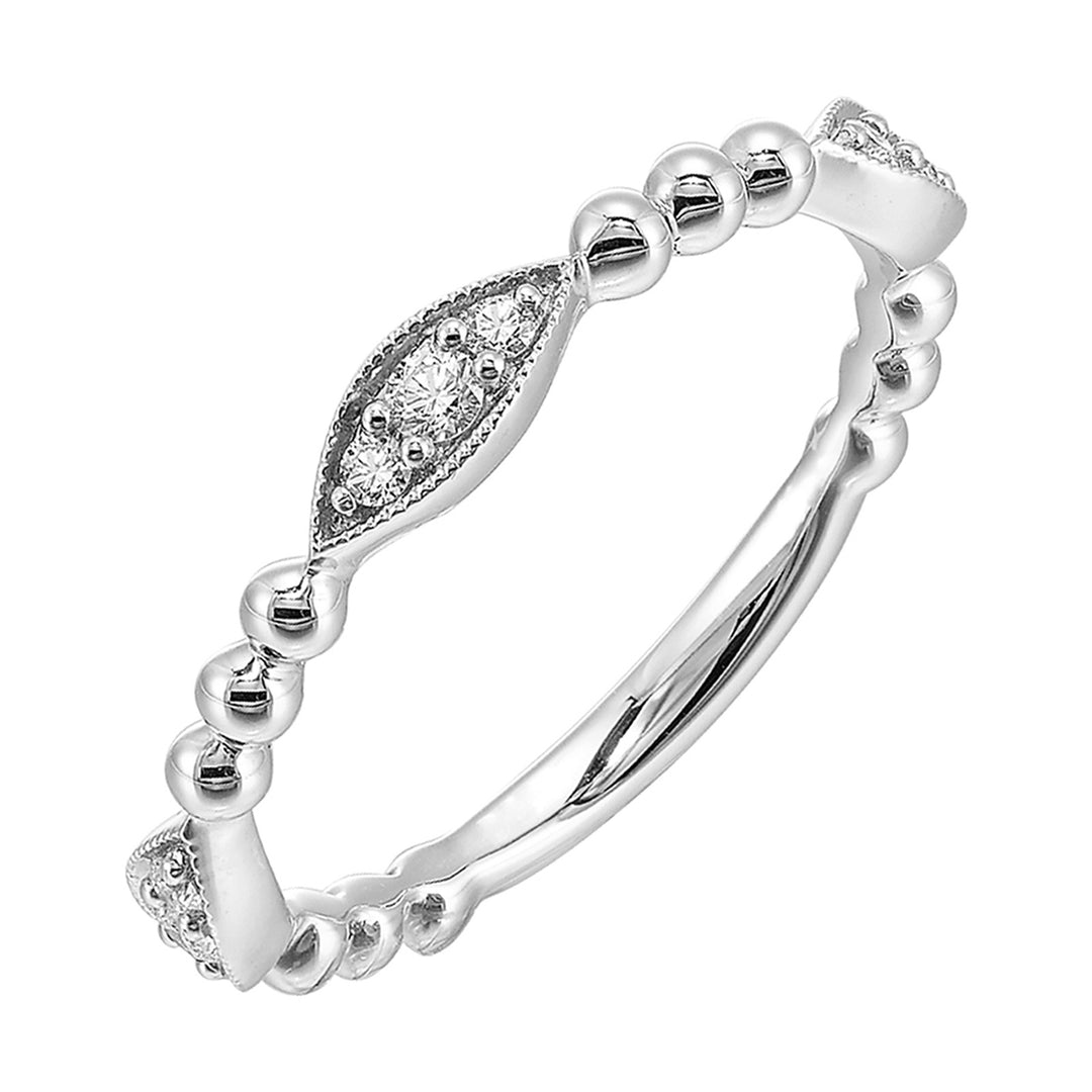 14Kt White Gold Diamond 1/7Ctw Ring