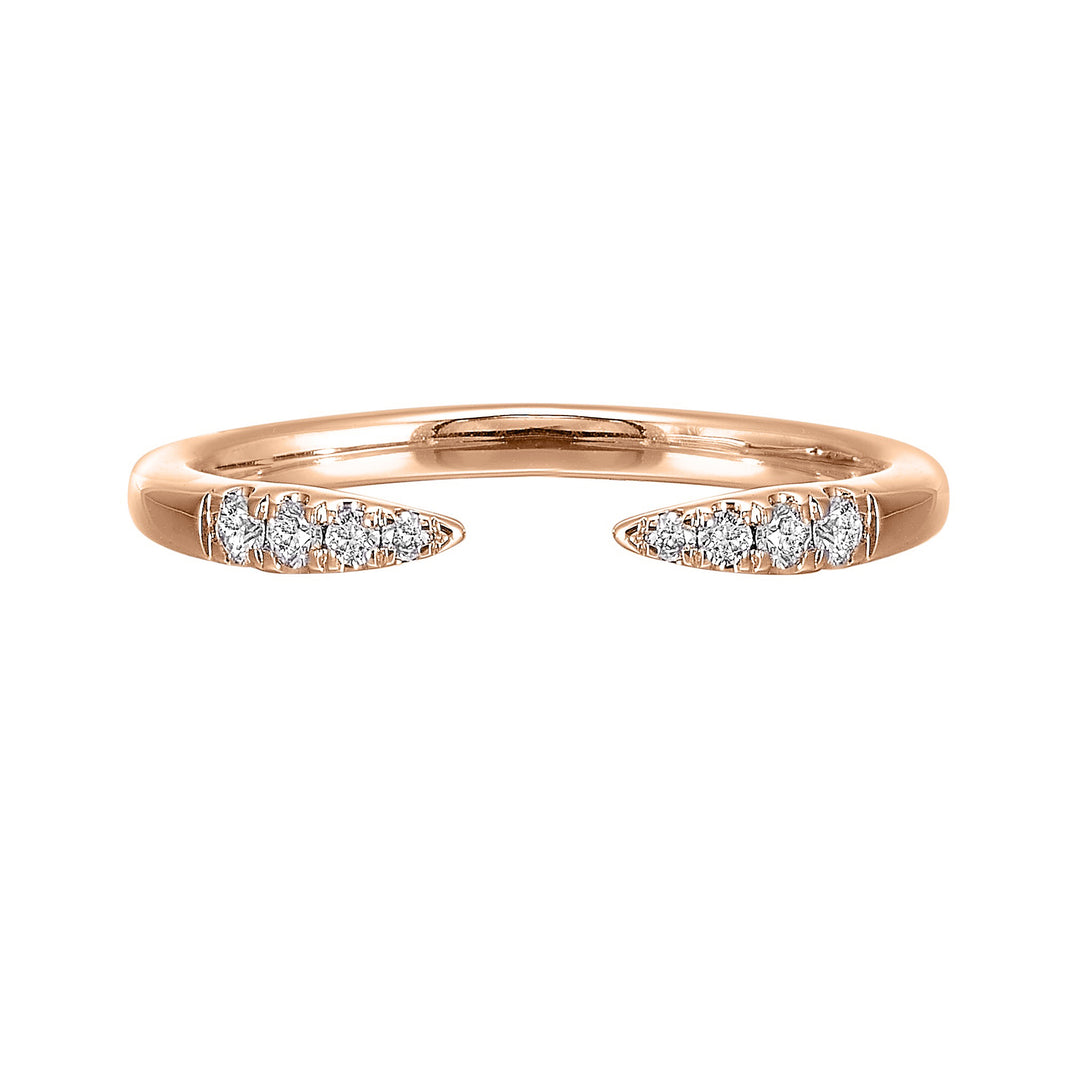14Kt Rose Gold Diamond 1/10Ctw Ring
