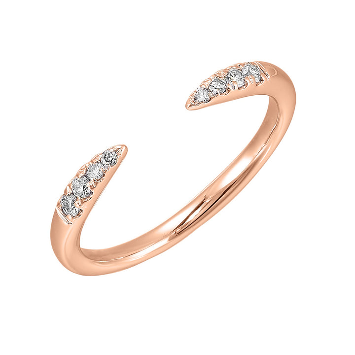 14Kt Rose Gold Diamond 1/10Ctw Ring