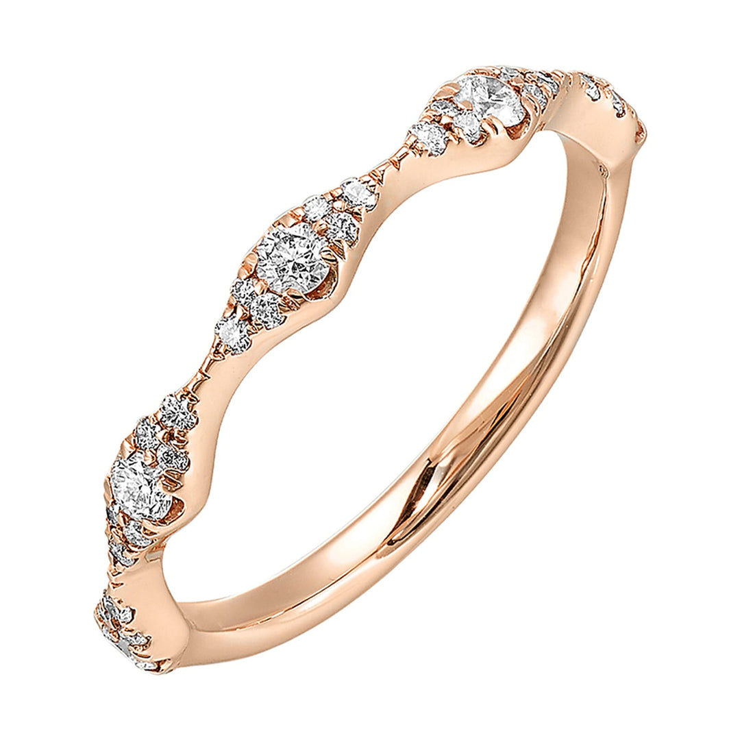 14Kt Rose Gold Diamond 1/3Ctw Ring