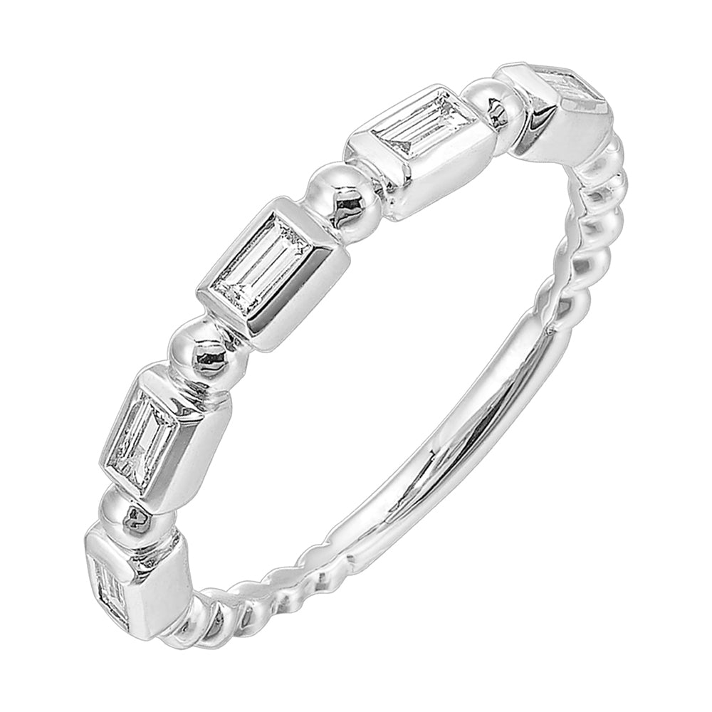 14Kt White Gold Diamond 1/5Ctw Ring