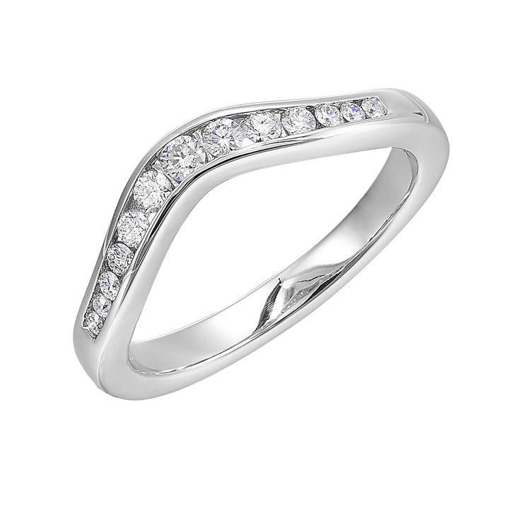 14Kt White Gold Diamond 1/4Ctw Ring