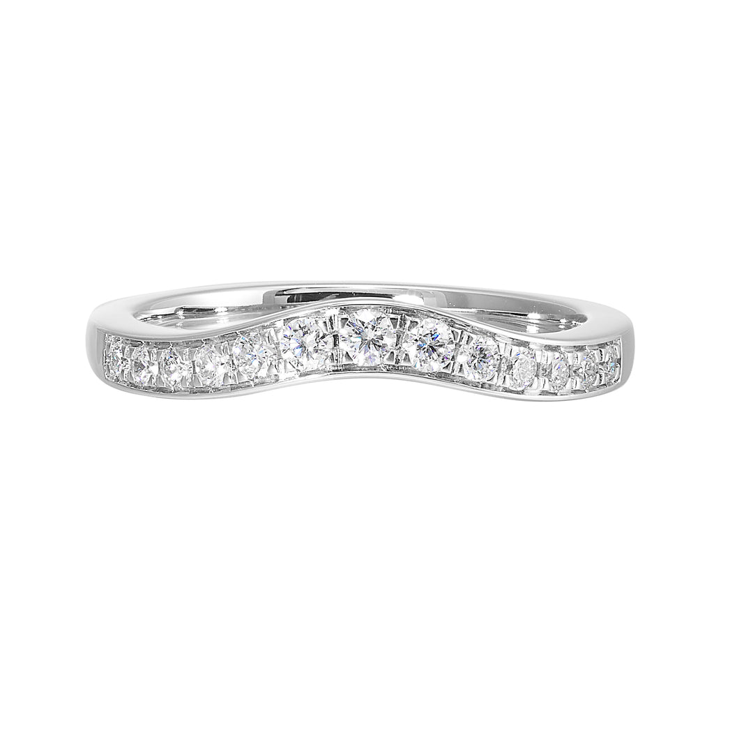 14Kt White Gold Diamond 1/4Ctw Ring