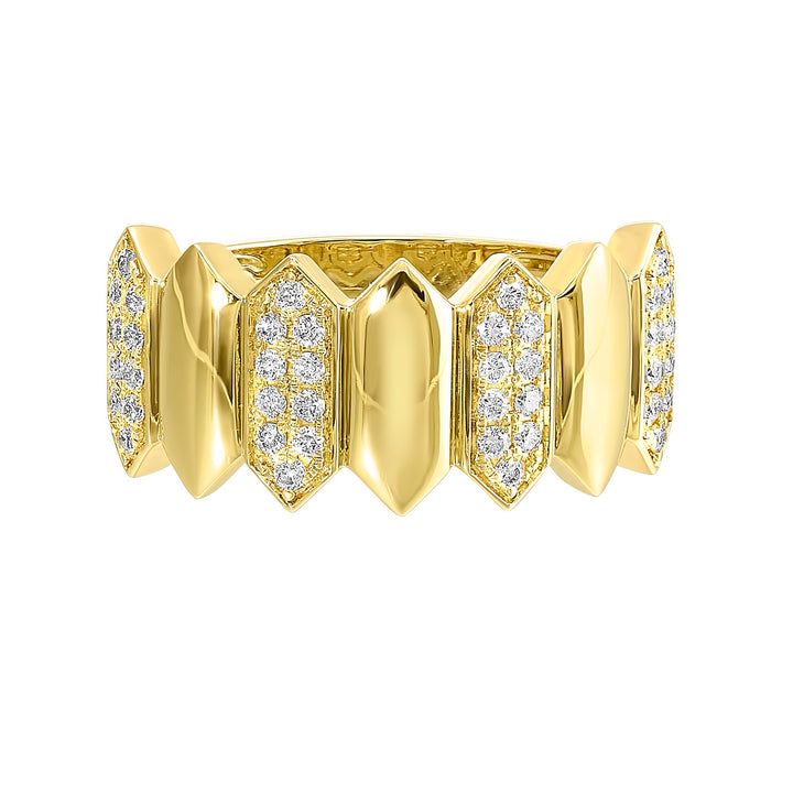 14Kt Yellow Gold Diamond 1/4Ctw Ring