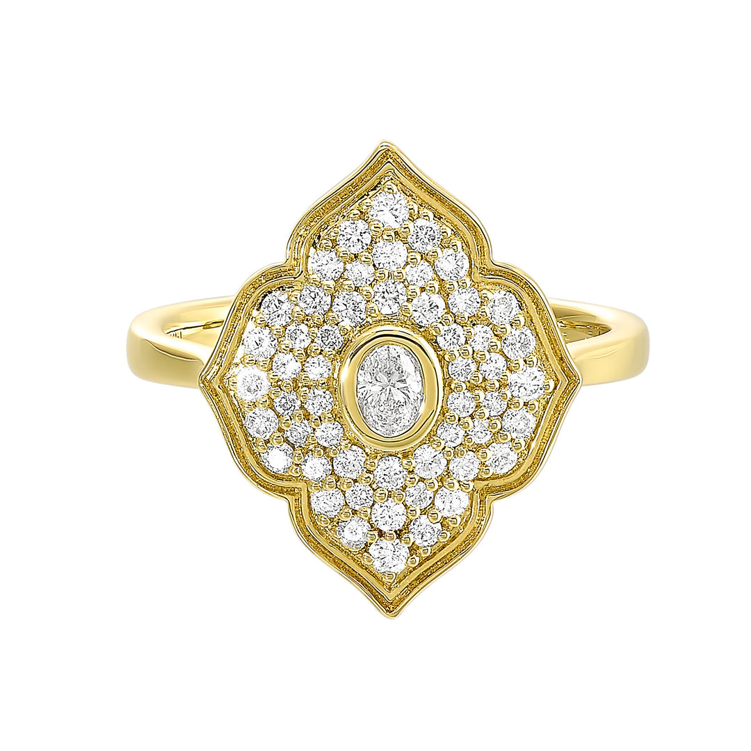 14Kt Yellow Gold Diamond 1/2Ctw Ring