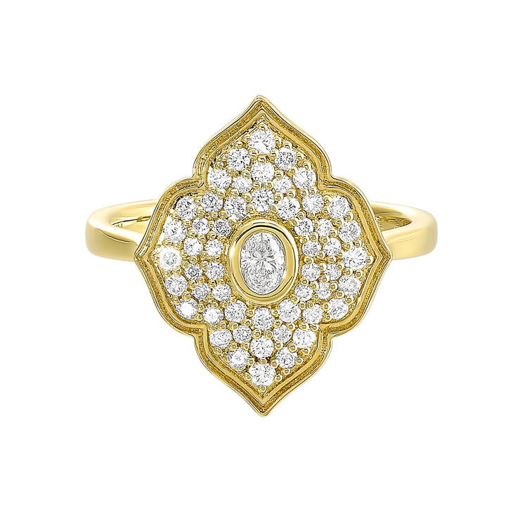 14Kt Yellow Gold Diamond 1/2Ctw Ring