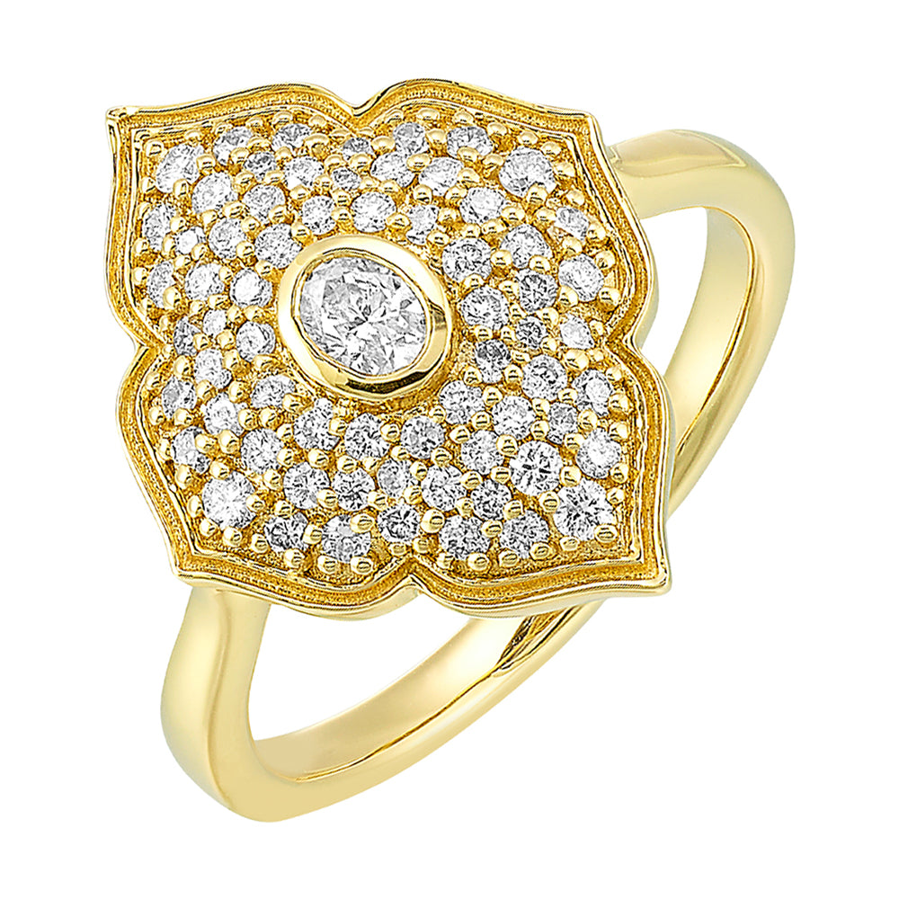 14Kt Yellow Gold Diamond 1/2Ctw Ring