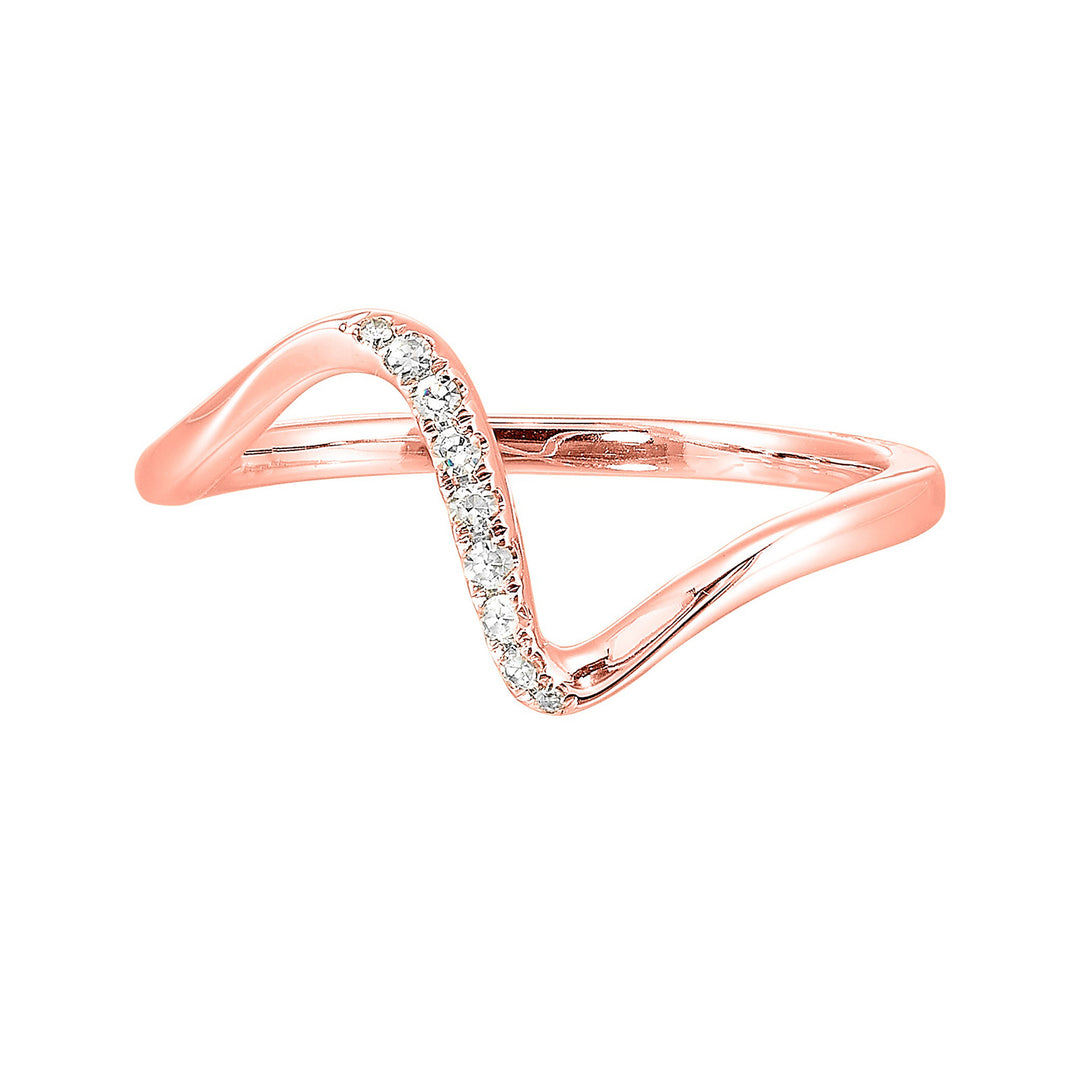 10Kt Rose Gold Diamond 1/20Ctw Ring