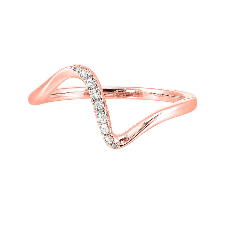 10Kt Rose Gold Diamond 1/20Ctw Ring
