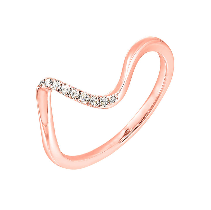 10Kt Rose Gold Diamond 1/20Ctw Ring