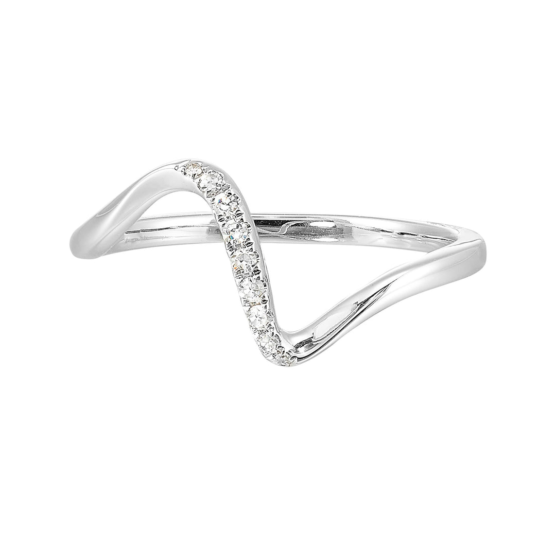 10Kt White Gold Diamond 1/20Ctw Ring