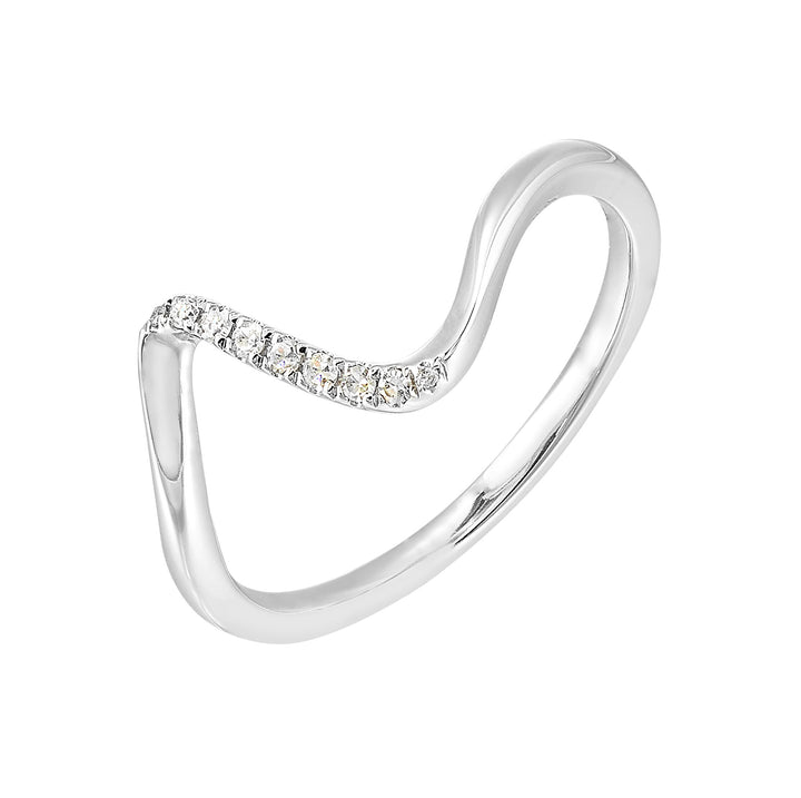 10Kt White Gold Diamond 1/20Ctw Ring
