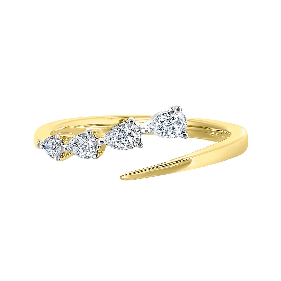 14Kt Yellow Gold Diamond 1/4Ctw Ring