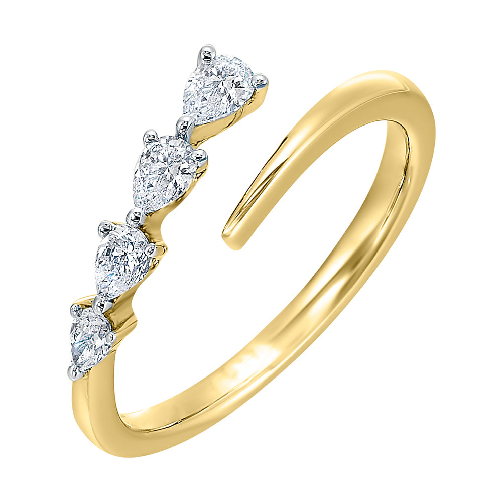 14Kt Yellow Gold Diamond 1/4Ctw Ring