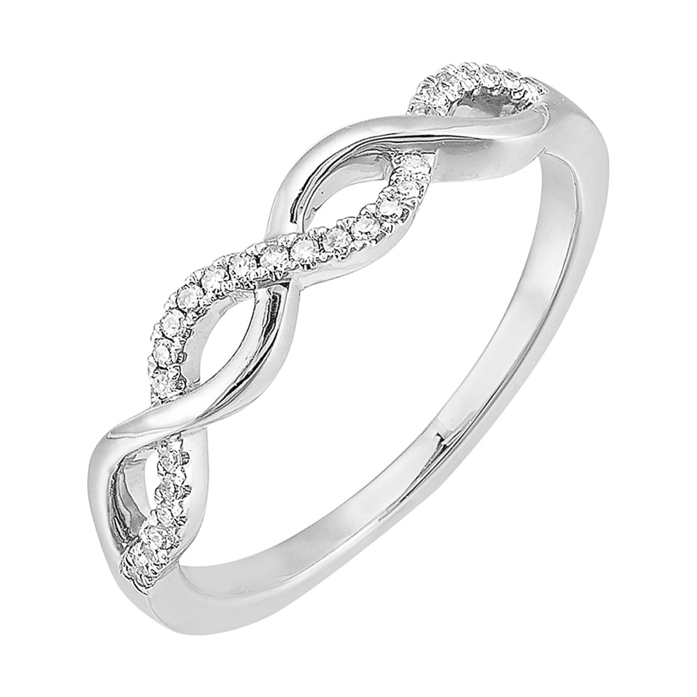 10Kt White Gold Diamond 1/10Ctw Ring
