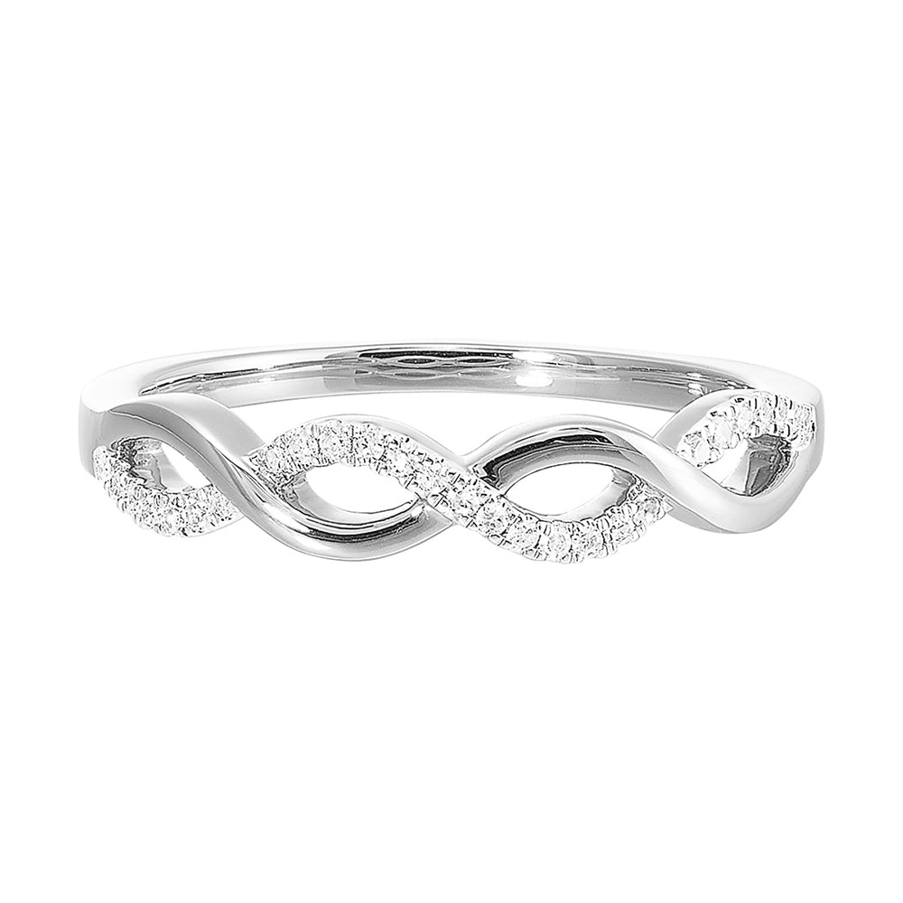 10Kt White Gold Diamond 1/10Ctw Ring