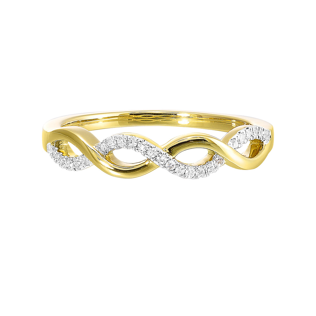 10Kt Yellow Gold Diamond 1/10Ctw Ring