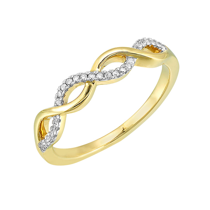 10Kt Yellow Gold Diamond 1/10Ctw Ring