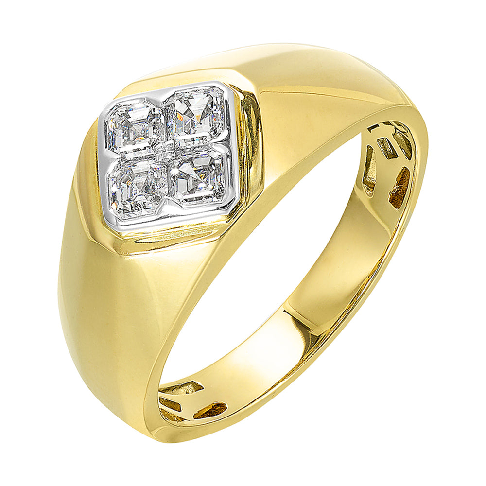 14Kt Yellow Gold Diamond 3/4Ctw Ring