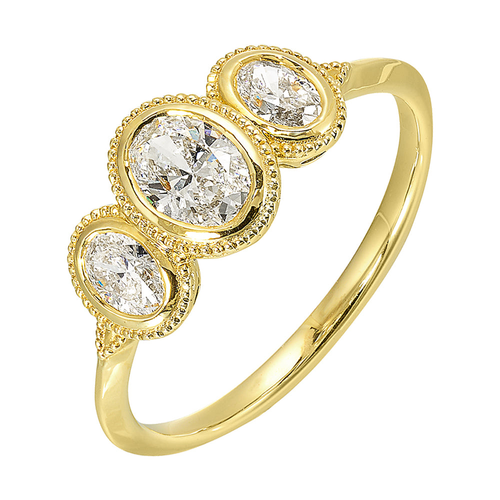 14Kt Yellow Gold Diamond 3/4Ctw Ring