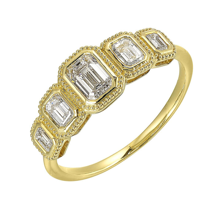 14Kt Yellow Gold Diamond 1Ctw Ring