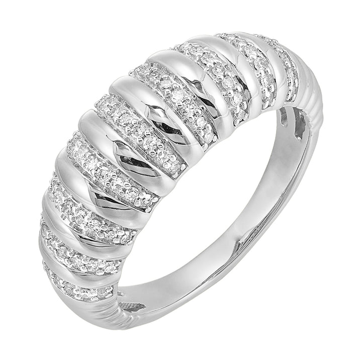 10Kt White Gold Diamond 1/4Ctw Ring