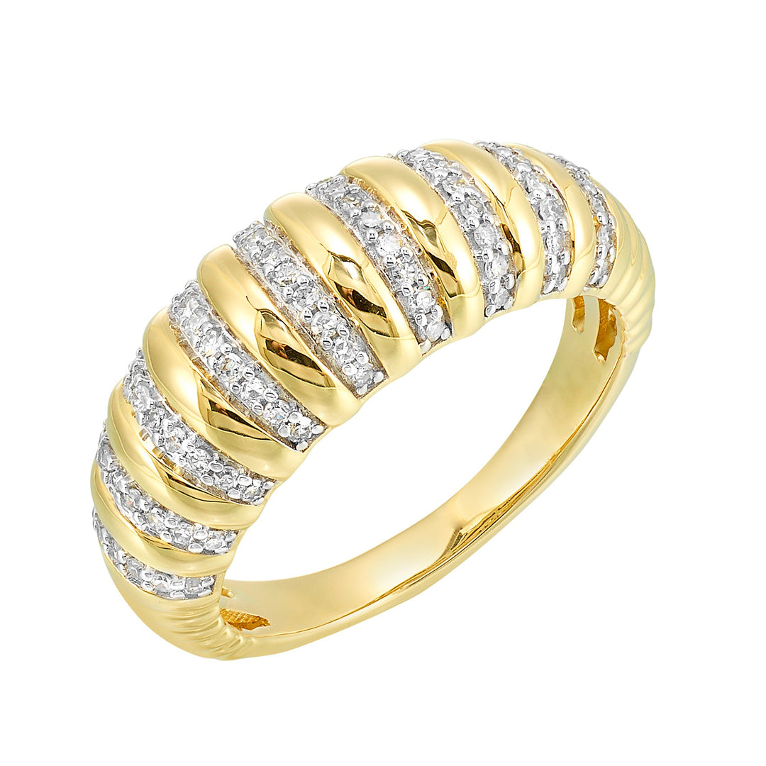 10Kt Yellow Gold Diamond 1/4Ctw Ring