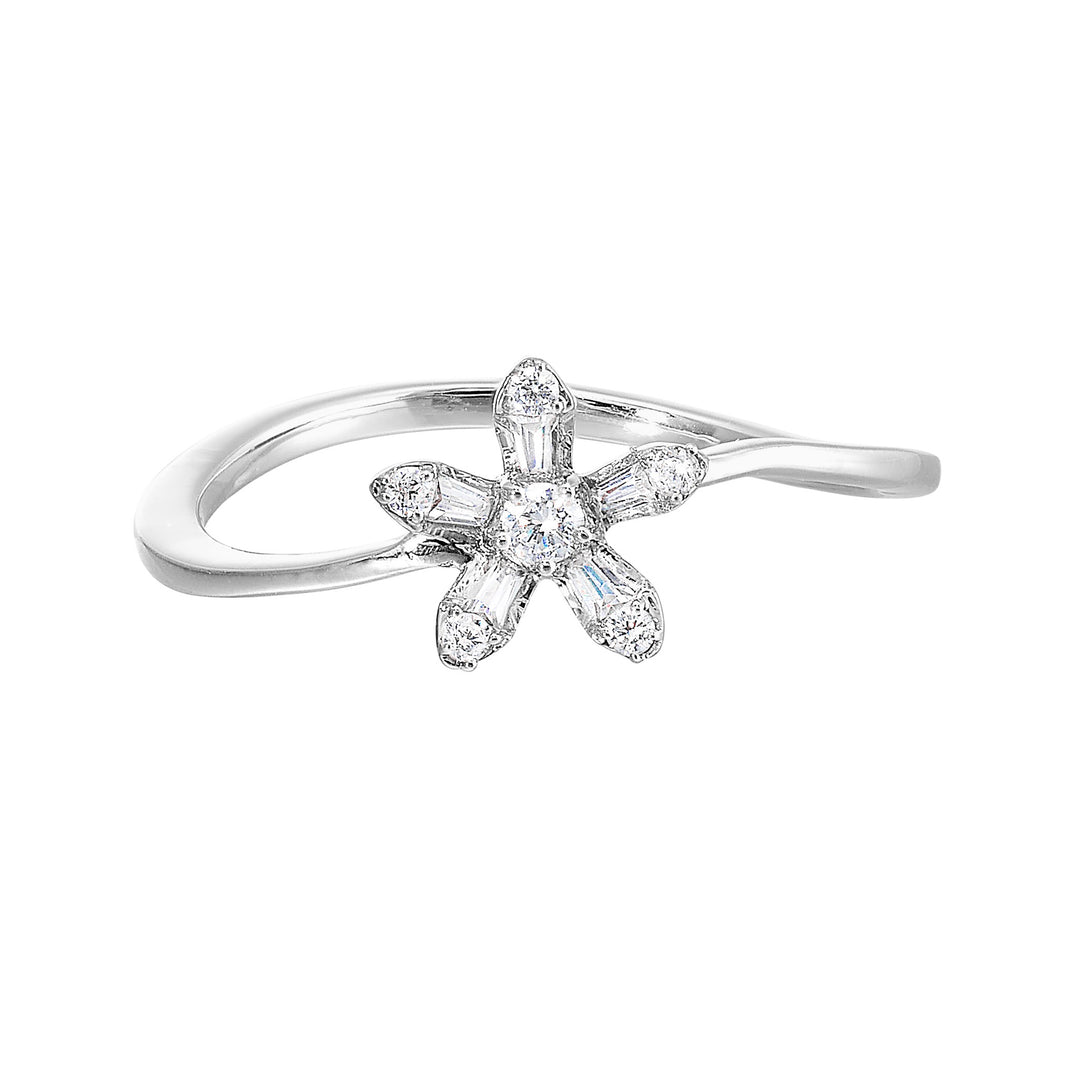 10Kt White Gold Diamond 1/7Ctw Ring
