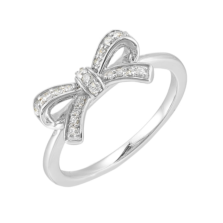 10Kt White Gold Diamond 1/7Ctw Ring