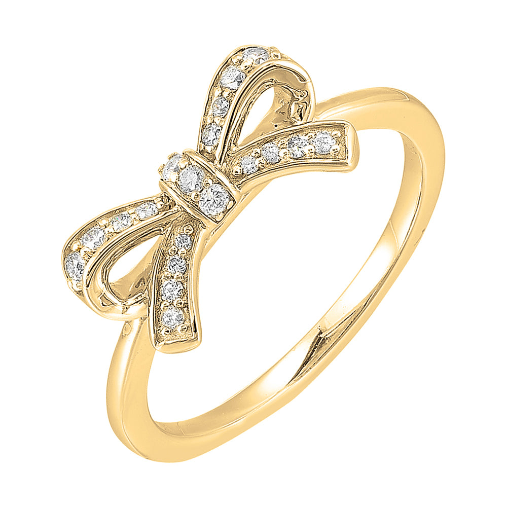 10Kt Yellow Gold Diamond 1/7Ctw Ring