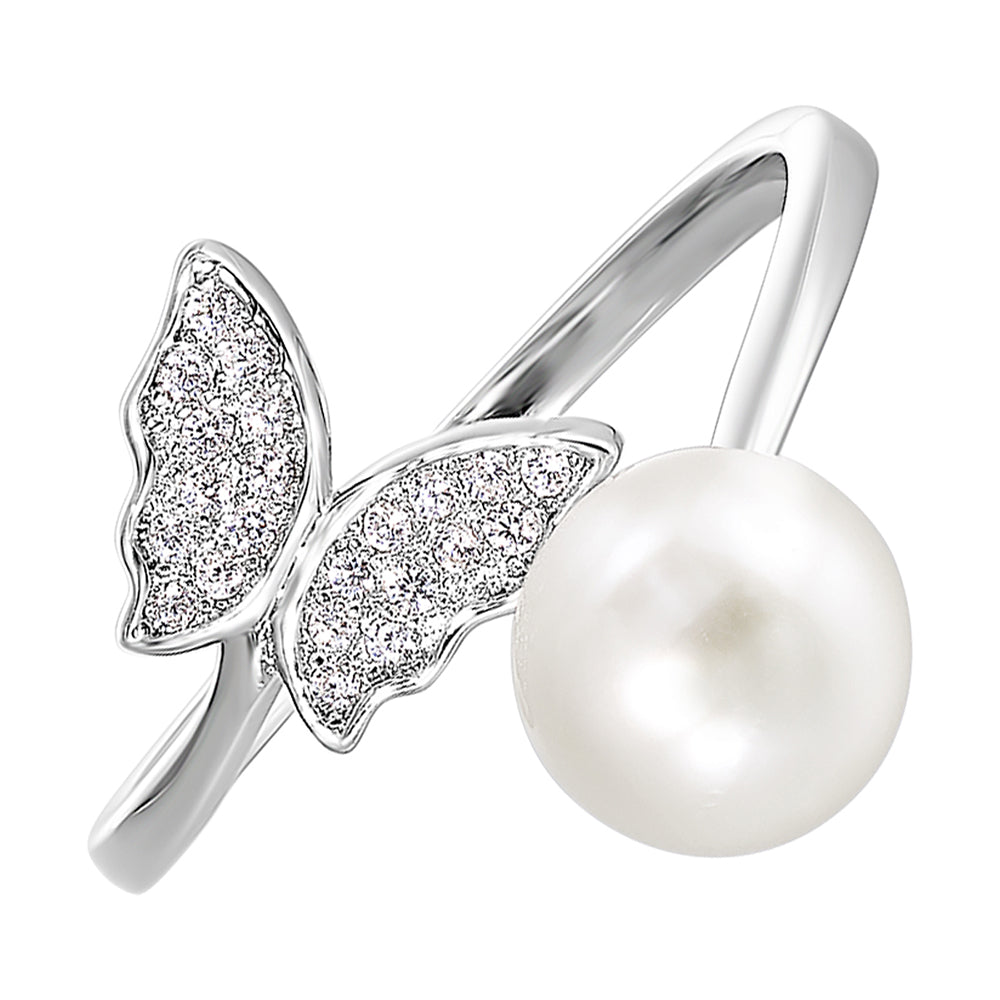 Silver & Pearl Ring