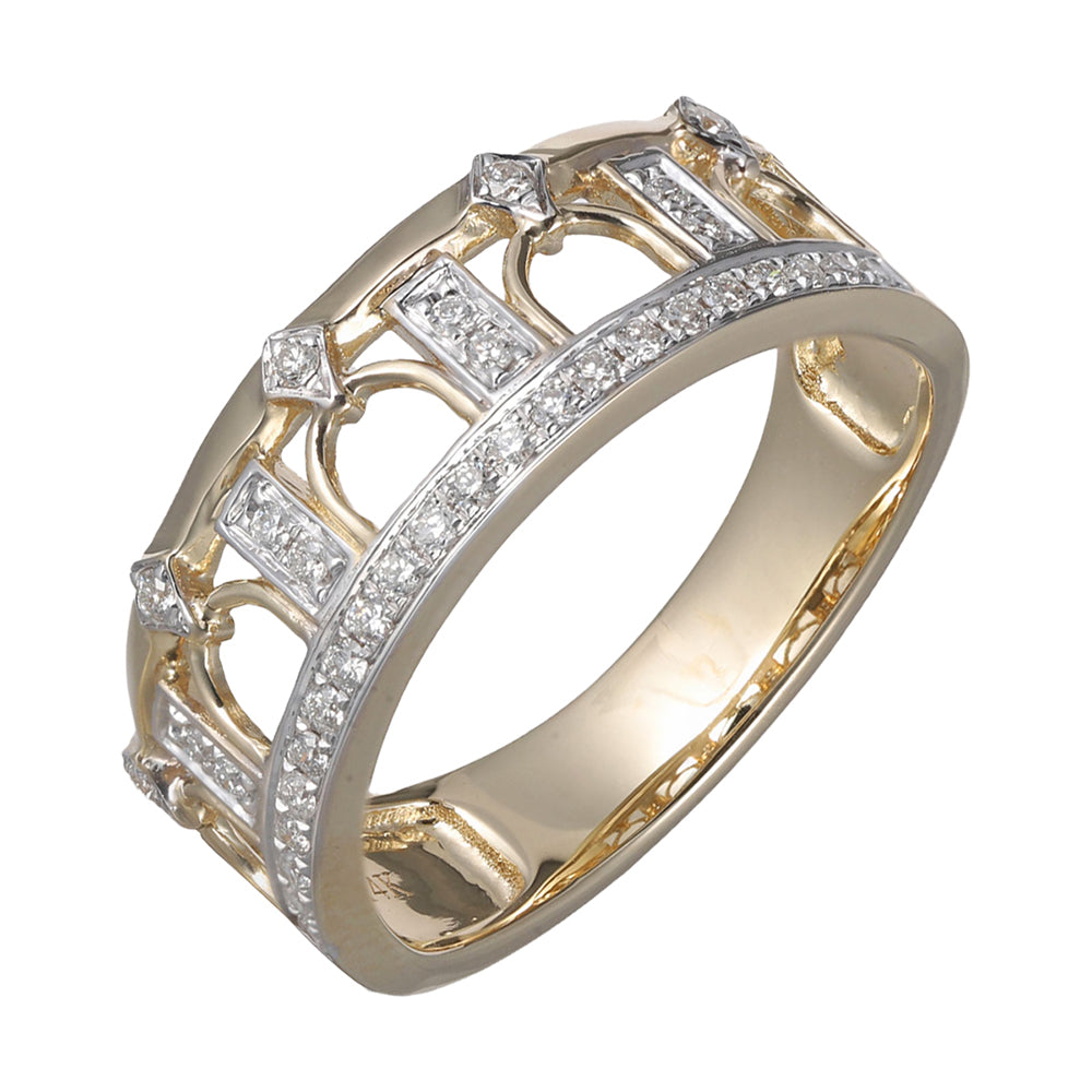 14Kt Yellow Gold Diamond 1/5Ctw Ring