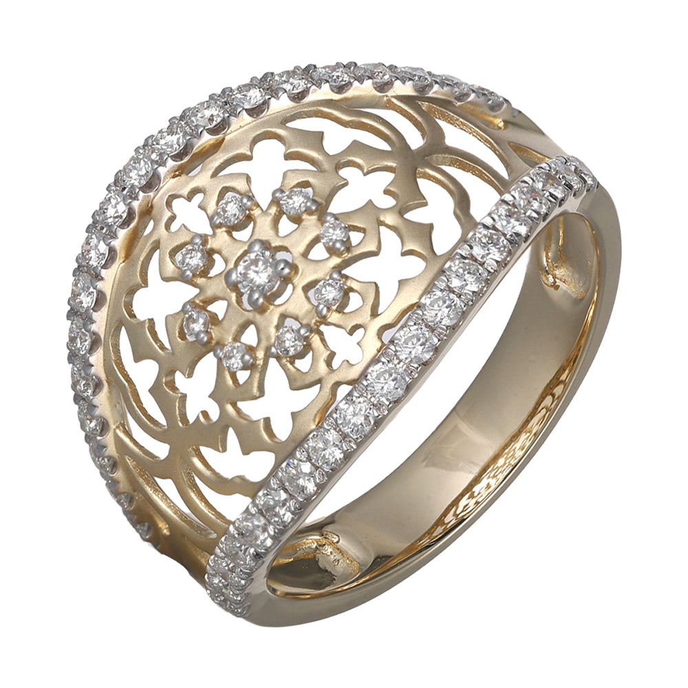 14Kt Yellow Gold Diamond 1/2Ctw Ring