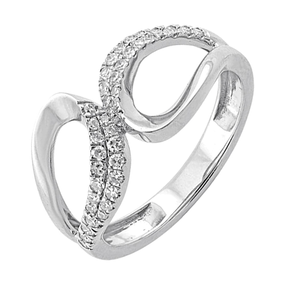 14Kt White Gold Diamond 1/4Ctw Ring