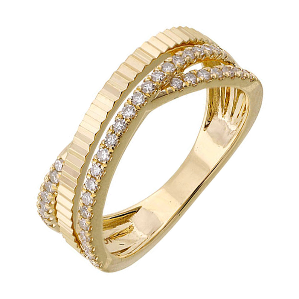 14Kt Yellow Gold Diamond 1/4Ctw Ring