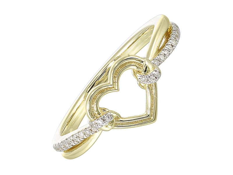 10Kt Yellow Gold Diamond 1/10Ctw Ring