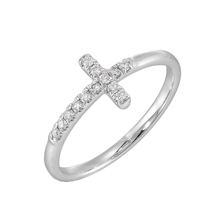 14Kt White Gold Diamond 1/10Ctw Ring