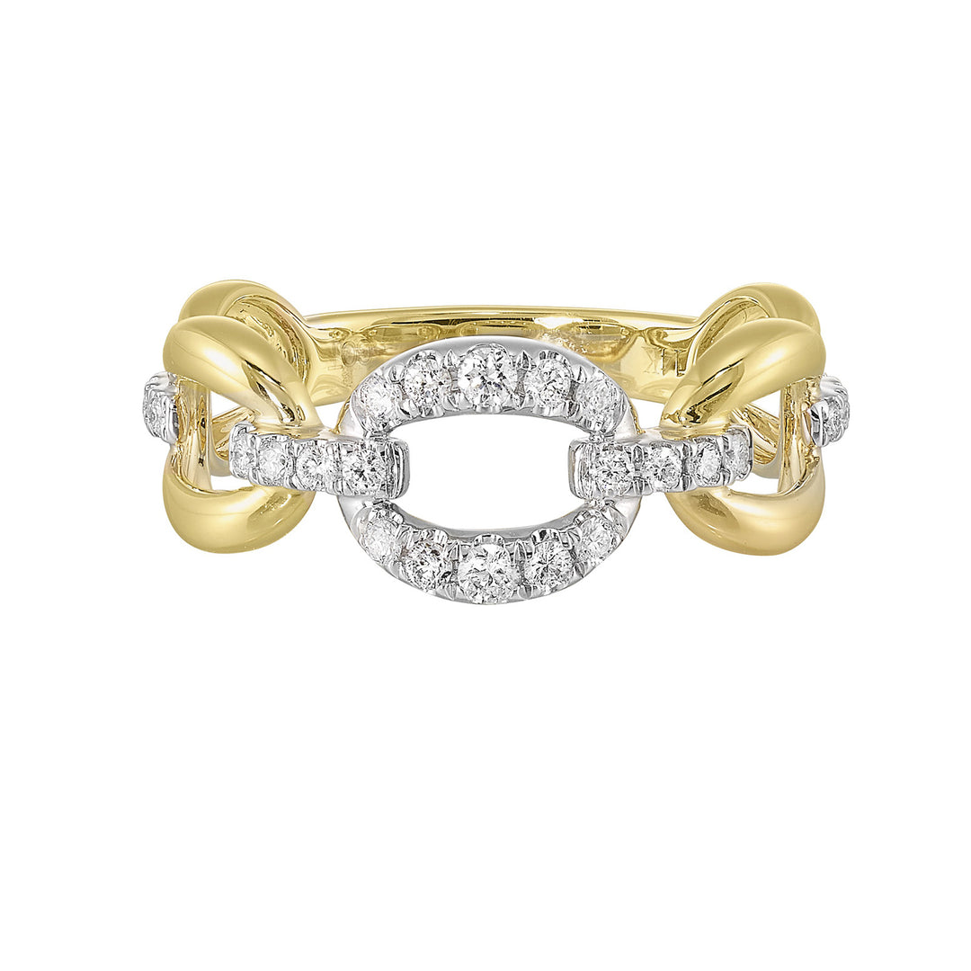 14Kt Yellow Gold Diamond 1/4Ctw Ring