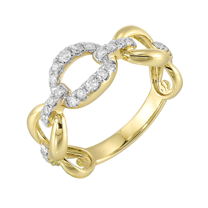 14Kt Yellow Gold Diamond 1/4Ctw Ring