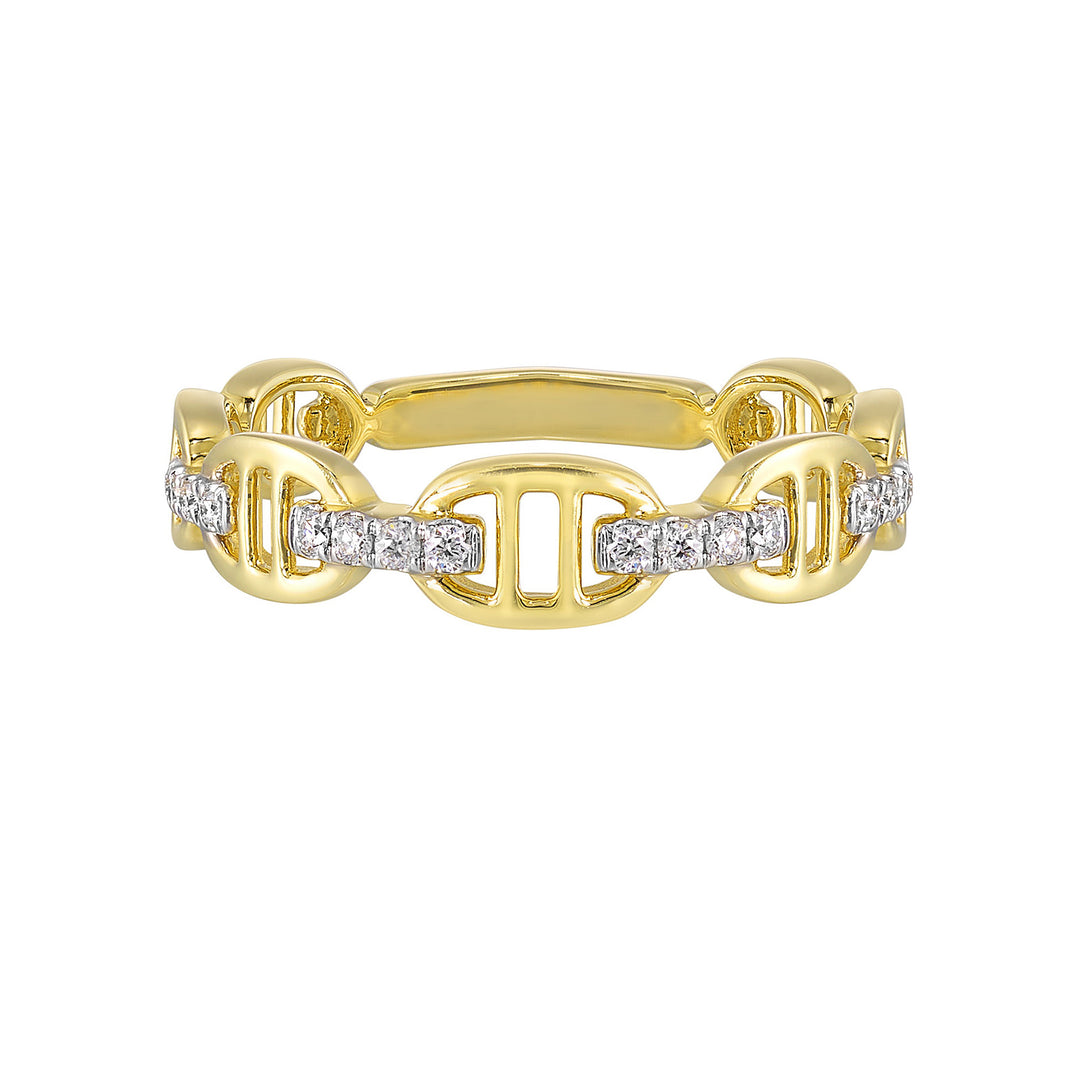 14Kt Yellow Gold Diamond 1/10Ctw Ring