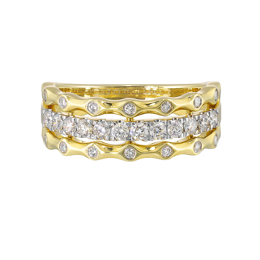 14Kt Yellow Gold Diamond 1/2Ctw Ring