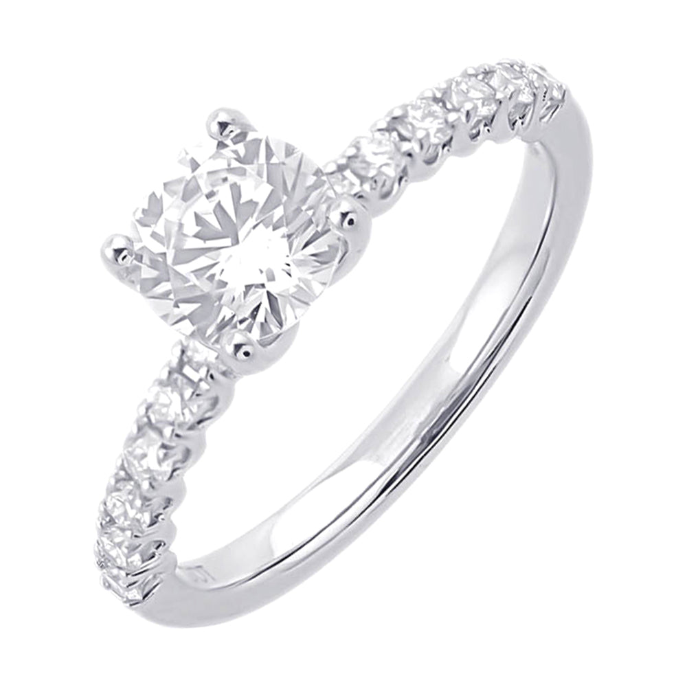 14Kt White Gold Diamond 1/4Ctw Ring