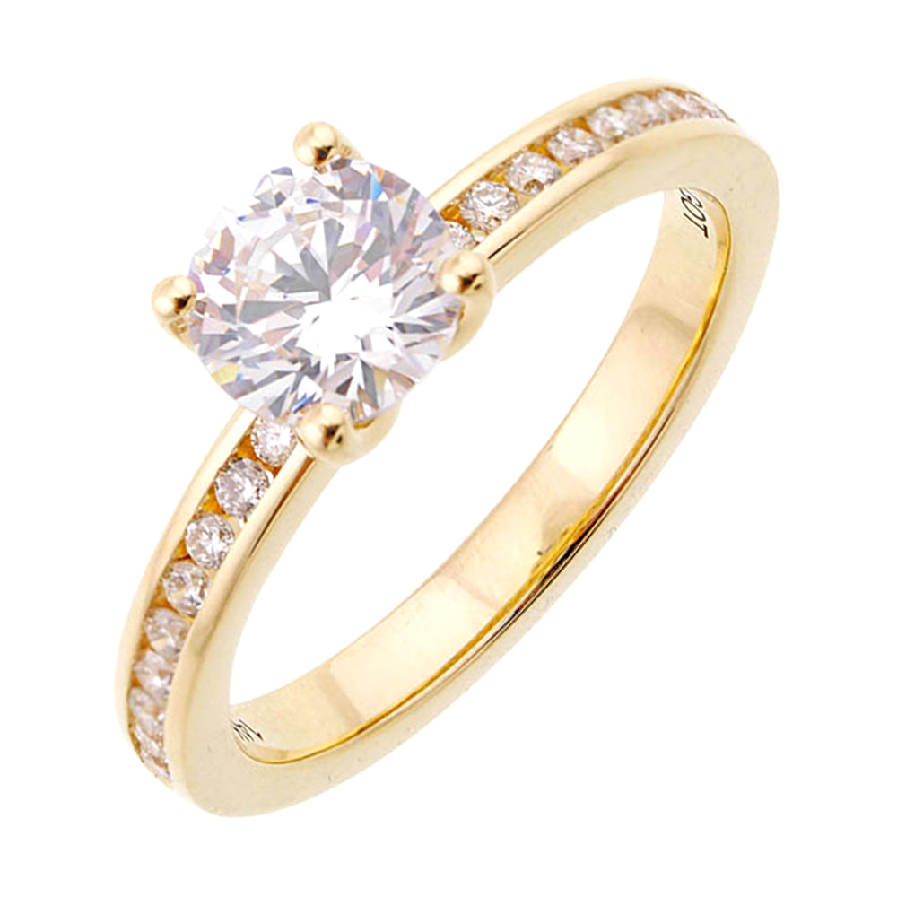 14Kt Yellow Gold Diamond 1/5Ctw Ring