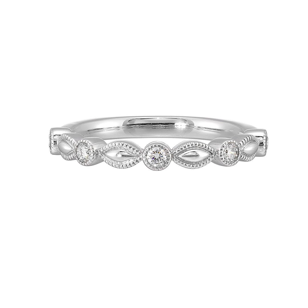 14Kt White Gold Diamond 1/6Ctw Ring
