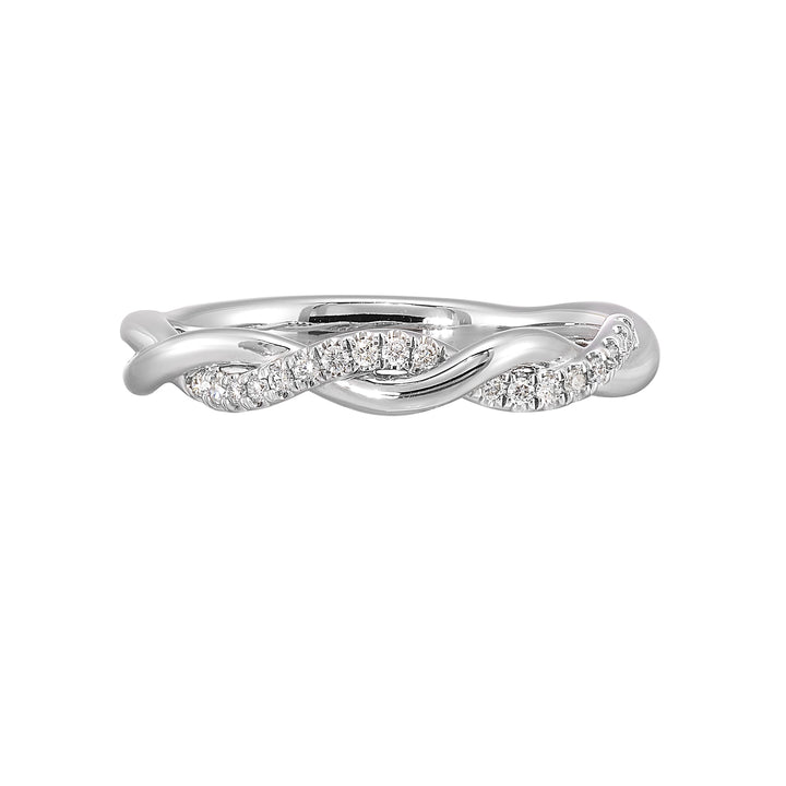 14Kt White Gold Diamond 1/10Ctw Ring